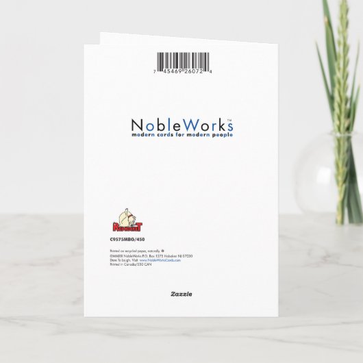 55 in Celsius - Geburtstag Karte (Rückseite)