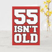 55 ist nicht alt, sondern bedrückend Grußkarte Karte (Gelbe Blume)