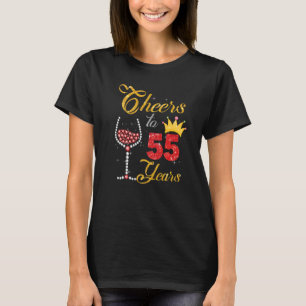 55 Jahre 1967 55. Geburtstag Wein Diamant T-Shirt