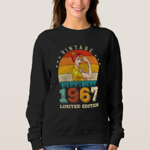 55 Jahre alt 1967 Vintage Frauen 55. Geburtstagsge Sweatshirt