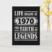 55 Jahre alt 1970 Geburt der Legende 55. Geburtsta Karte (Gelbe Blume)