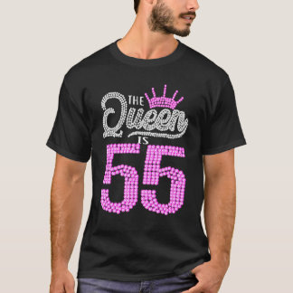 55 Jahre alt Diese Königin ist 55. Geburtstagskind T-Shirt