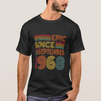 55 Jahre alt Epic Seit September 1968 55. Geburtst T-Shirt