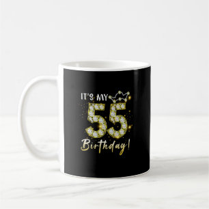 55 Jahre alt Es ist mein Geburtstag 55. Geburtstag Kaffeetasse