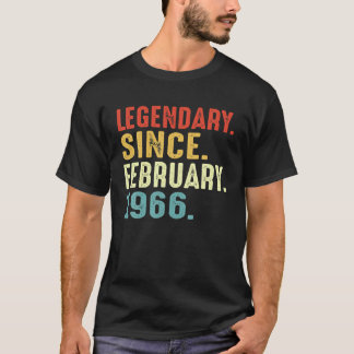55 Jahre alt Geburtstagsgeschenk Legendär seit Feb T-Shirt