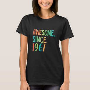 55 Jahre alt Mädchen Herz Blumendekor Phantastisch T-Shirt