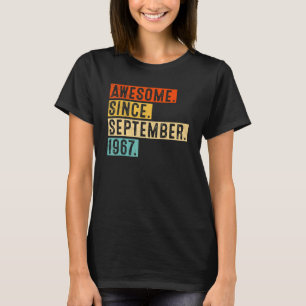 55 Jahre alt Phantastisch seit September 1967 55. T-Shirt