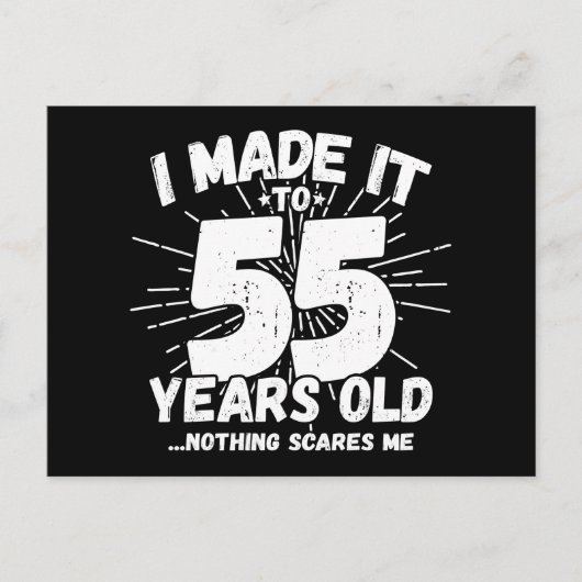 55 Jahre alt Sarcastic Meme Funny 55. Geburtstag Postkarte (Vorderseite)