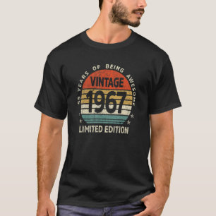 55 Jahre alt Vintag 1967 55. Geburtstag T-Shirt