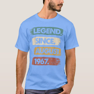 55 Jahre alte Geschenke Legend seit August 1967. T-Shirt