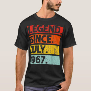 55 Jahre alte Geschenke Legend seit Juli 1967 55. T-Shirt