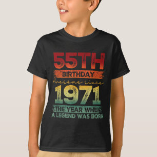 55 Jahre alte limitierte Auflage zum 55. Geburtsta T-Shirt