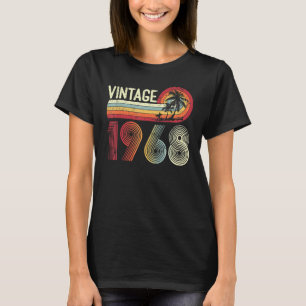 55 Jahre alte Männer Frauen Vintag 1968 Retro 55.  T-Shirt