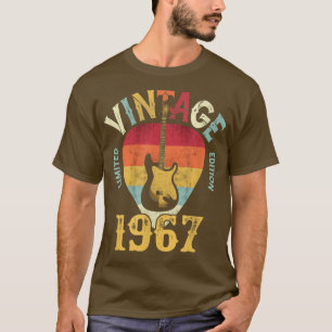 55 Jahre alte Vintage-Gitarrenplektren von 1967 zu T-Shirt