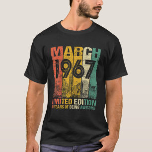 55 Jahre alter März 1967 Limited Edition 55. T-Shirt
