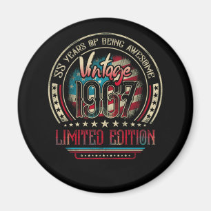55 Jahre Phantastisch 55. Geburtstag Vintag 1967 U Magnet