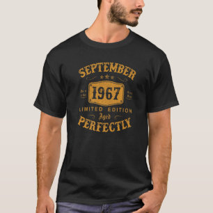 55 Jahre Vintag 55. Geburtstag September 1967 T-Shirt
