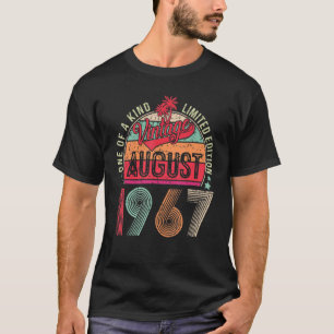 55 Jahre Vintager August 1967 55. Geburtstag Männe T-Shirt