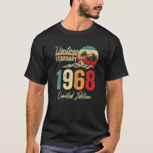 55 Jahre Vintager Februar 1968 55. Geburtstag T-Shirt