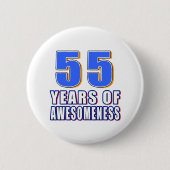 55 Jahre von Awesomeness Button (Vorderseite)