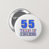 55 Jahre von Awesomeness Button (Vorne & Hinten)