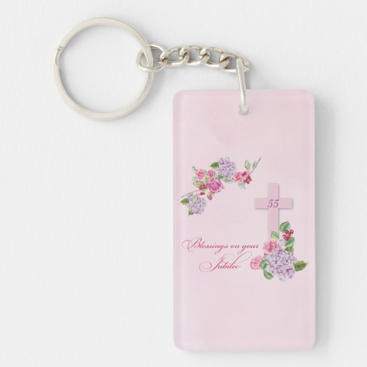 55. Jahrestag des religiösen Lebens katholische Nu Schlüsselanhänger (Vorderseite)
