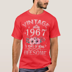 55-jährig hergestellt im Vintagen Jahr 1967 55. Ge T-Shirt