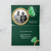 55. Jubiläum Emerald Gold Ring jetzt dann Foto Karte (Innenseite)