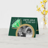 55. Jubiläum Emerald Gold Ring jetzt dann Foto Karte (Gelbe Blume)