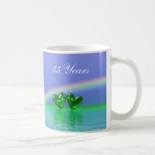 55. Jubiläum Emerald Hearts Kaffeetasse
