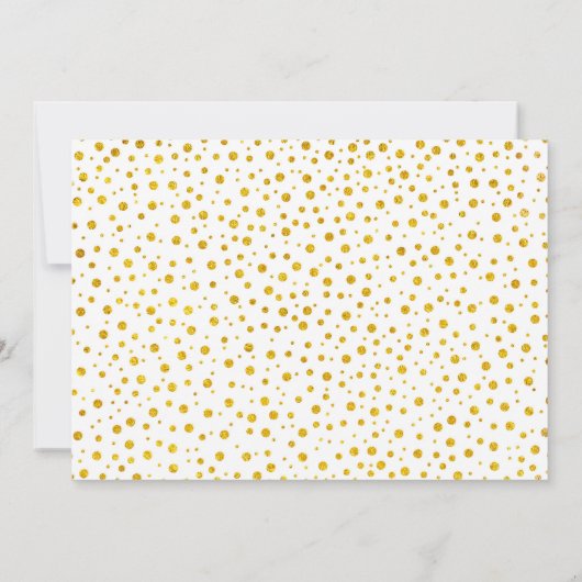 55. Jubiläum mit Foto - Weißes Gold Einladung (Rückseite)