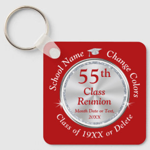 55. Klasse Wiedersehen Ideas, CHANGE YEAR und FARB Schlüsselanhänger