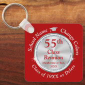 55. Klasse Wiedersehen Ideas, CHANGE YEAR und FARB Schlüsselanhänger (Vorderseite)