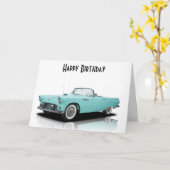 **55 KLASSISCHE THUNDERBIRD** AM GEBURTSTAG KARTE (Gelbe Blume)
