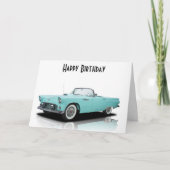 **55 KLASSISCHE THUNDERBIRD** AM GEBURTSTAG KARTE (Vorderseite)