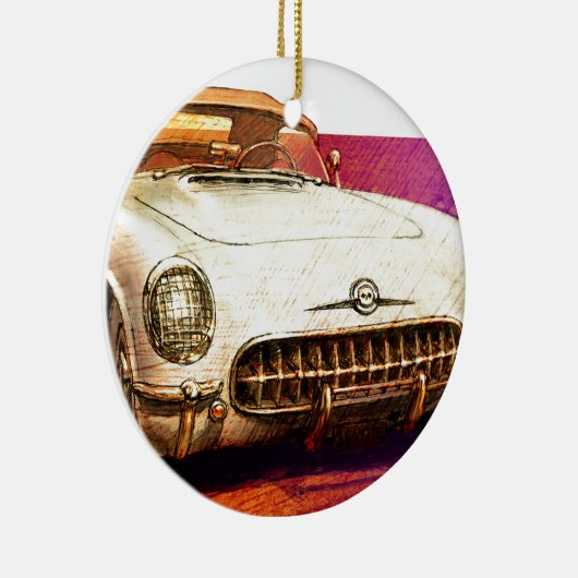 55 Korvette-Malerei Keramik Ornament (Rechts)