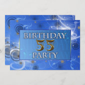 55. Kosmische Party Einladung (Vorne/Hinten)