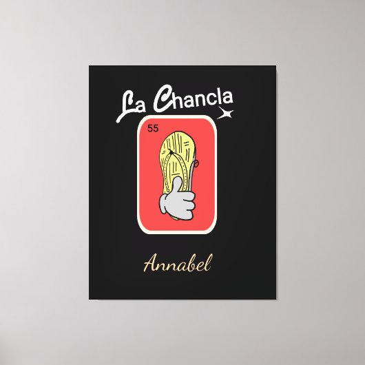 55 La Chancla Leinwanddruck (Vorderseite)