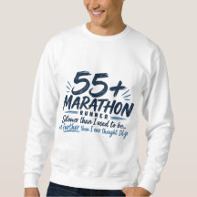 55+ Marathonläufer langsamer, aber weiter laufend 