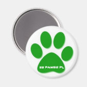 55 Pawsh Place Magnet (Vorderseite/Rückseite)