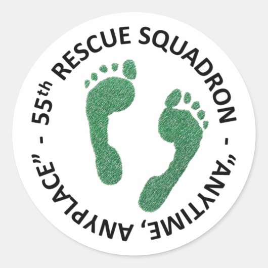 55 RQS RUNDER AUFKLEBER (Vorderseite)