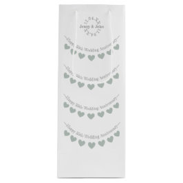 55. Smaragdfarbener Hochzeitstag Geschenktüte Für Weinflaschen