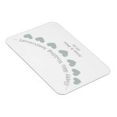 55. Smaragdfarbener Hochzeitstag Magnet (Rechte Seite)