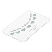 55. Smaragdfarbener Hochzeitstag Magnet (Linke Seite)