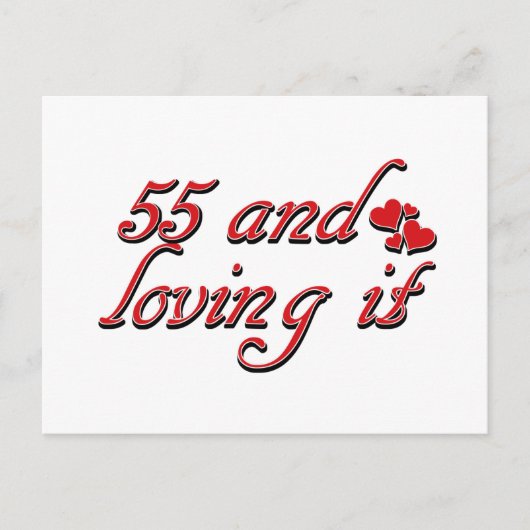 55 und liebend postkarte (Vorderseite)