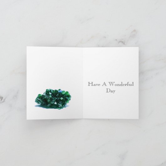55. Wedding Anniversary Emerald Card Karte (Innenseite)