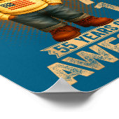 55 Year Old January 1971 Teddy Bear 55th Birthday  Poster (Ecke)