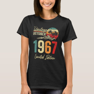 55 Yr Vintager Oktober 1967 55. Geburtstag T-Shirt