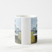 55er Chevy Auto Kunst Tasse (Mittel)