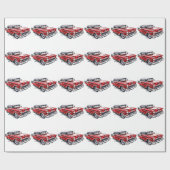 55er Chevy Geschenkpapier (Flach)